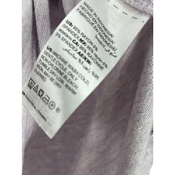 Chicos Zenergy Ruched-Sleeve Tunic Pullover Top Small 4/6 Heather Grey  soft - Picture 4 of 6